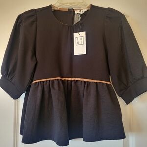 THML Black Babydoll Top